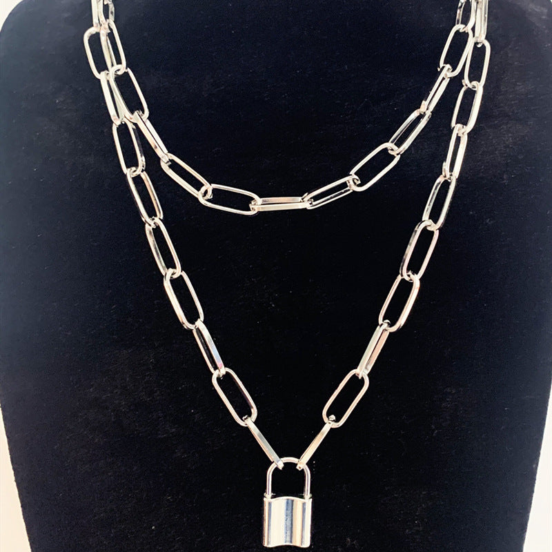 Double-layer Lock Necklace