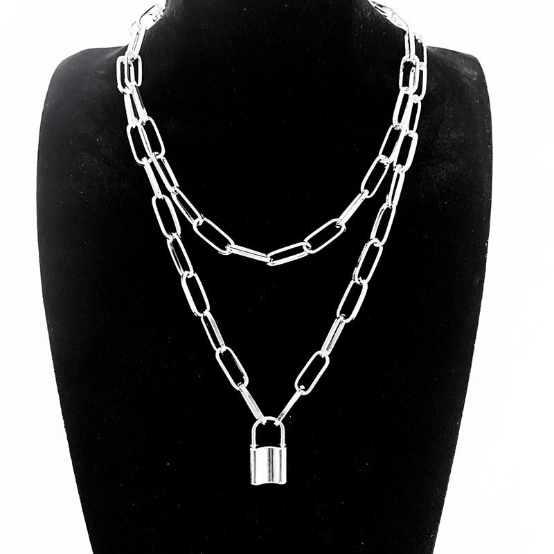 Double-layer Lock Necklace