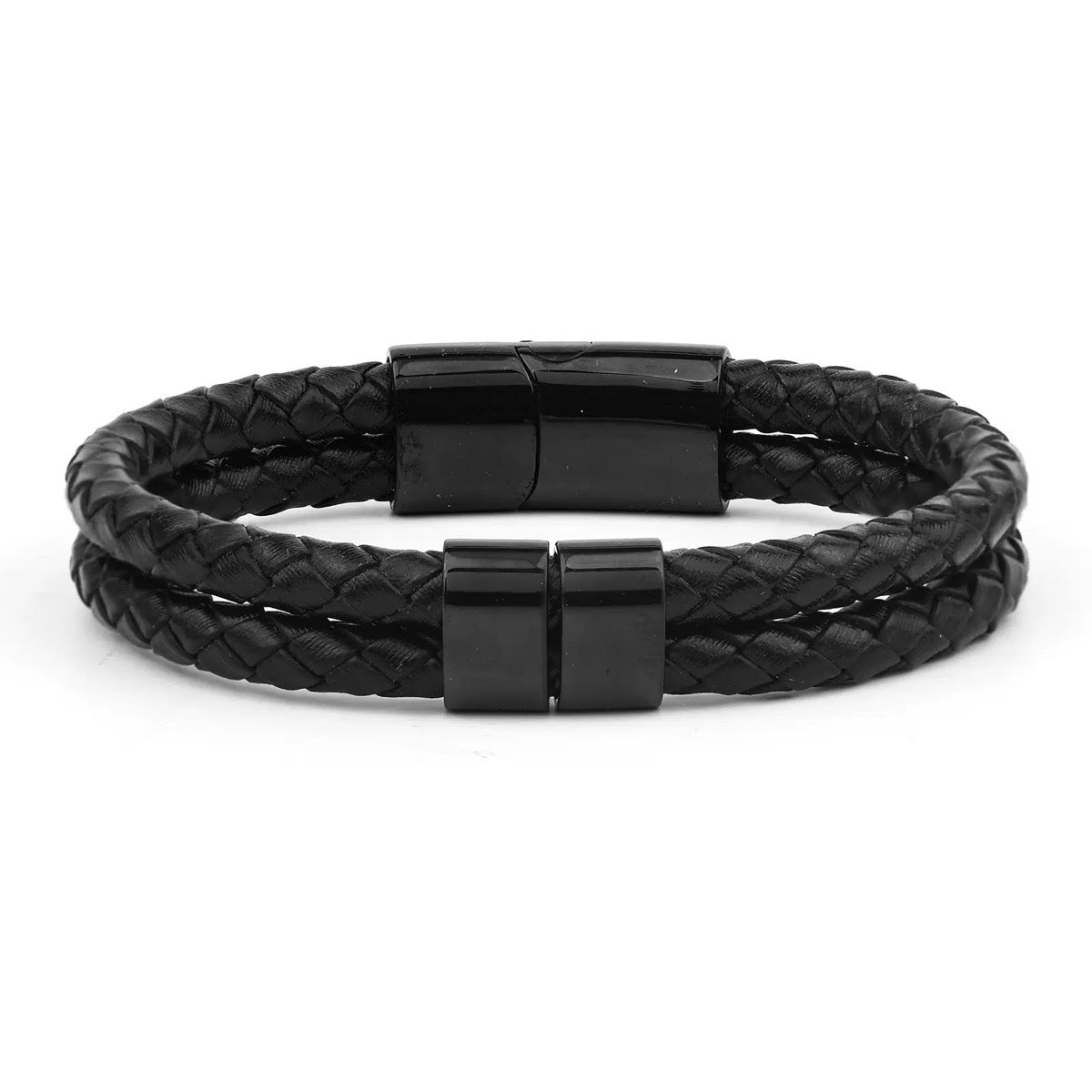 Double Layer Magnetic Clasp Leather Rope Bracelet box
