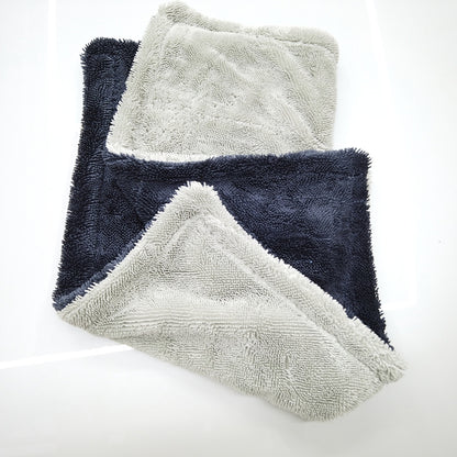 Double Layer Microfiber Car Cleaning Towel
