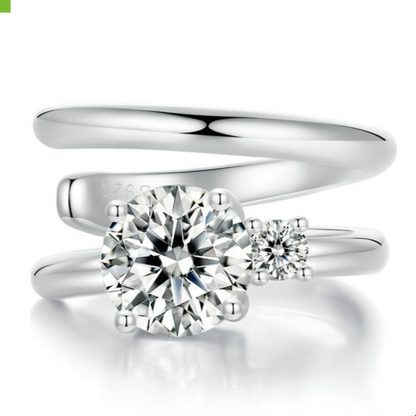 Double Layer Moissanite Ear Cuff