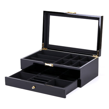 Double Layer Paint Jewelry Storage Display Box