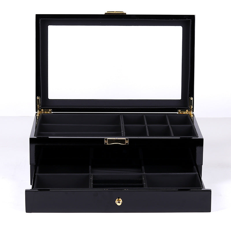 Double Layer Paint Jewelry Storage Display Box