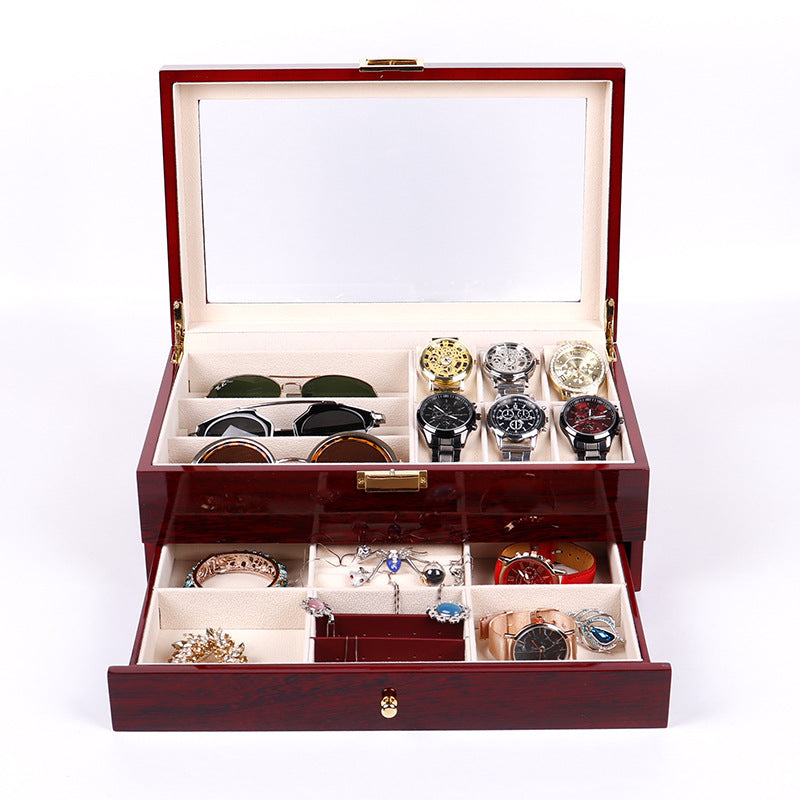 Double Layer Paint Jewelry Storage Display Box
