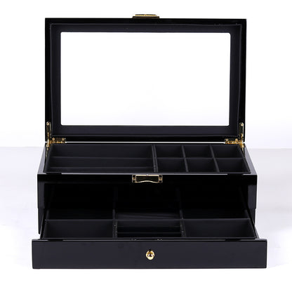 Double Layer Paint Jewelry Storage Display Box