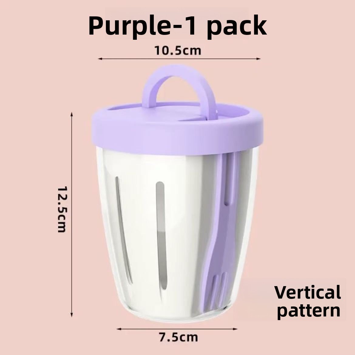 Double Layer Portable Salad and Fruit Cup with Lid