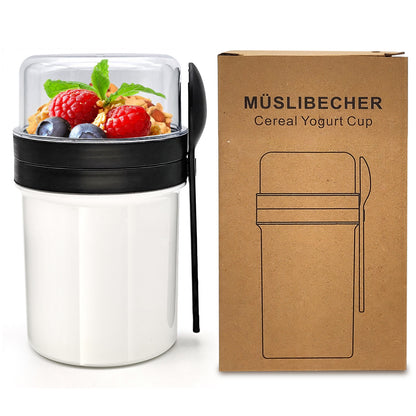 Double-layer portable yogurt cup