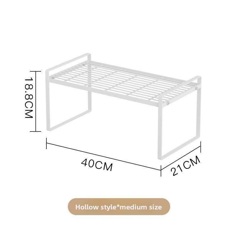 Double Layer Pull Out Kitchen Storage Rack