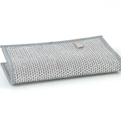 Double Layer Silver Wire Dishwashing Cloth
