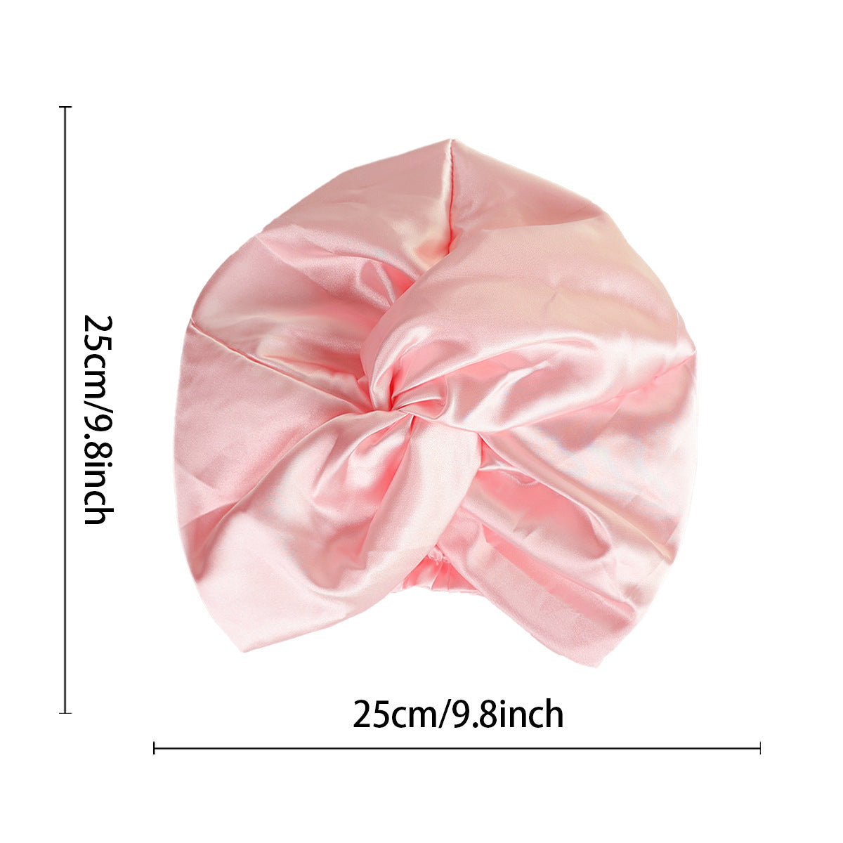 Double Layer Simulated Silk Nightcap and Shower Cap