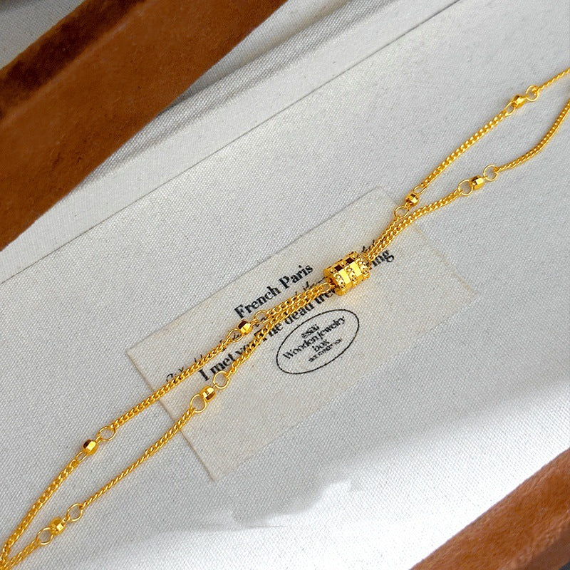 Double Layer Sparkling Waist Bracelet for Women