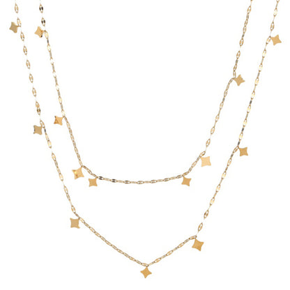 double-layer stacked necklace