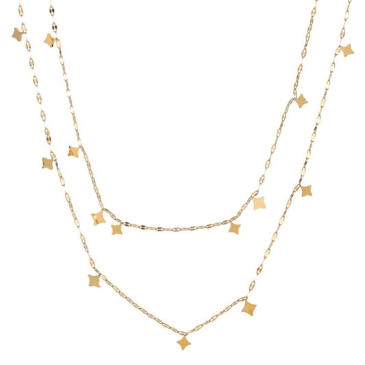 double-layer stacked necklace