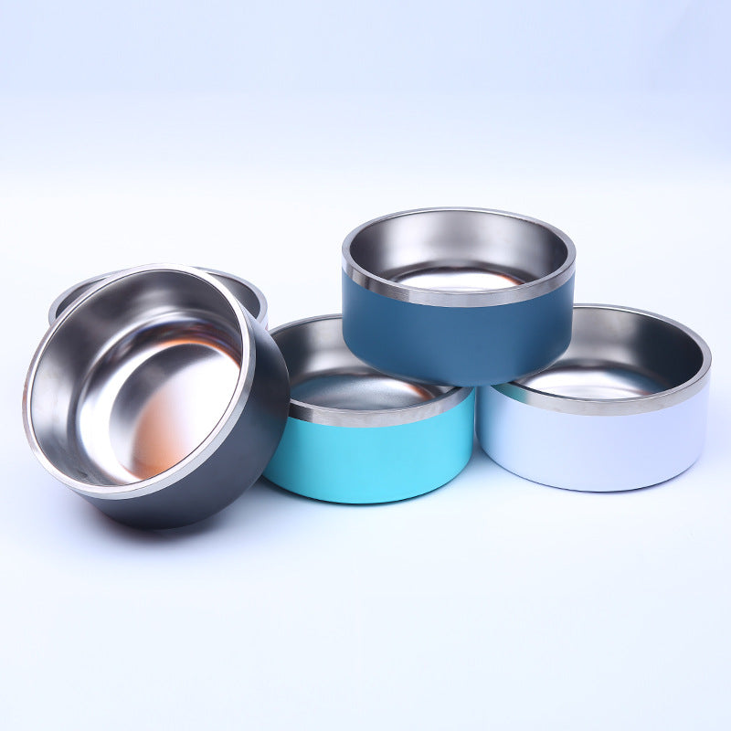 Double Layer Stainless Steel Pet Feeding Bowl