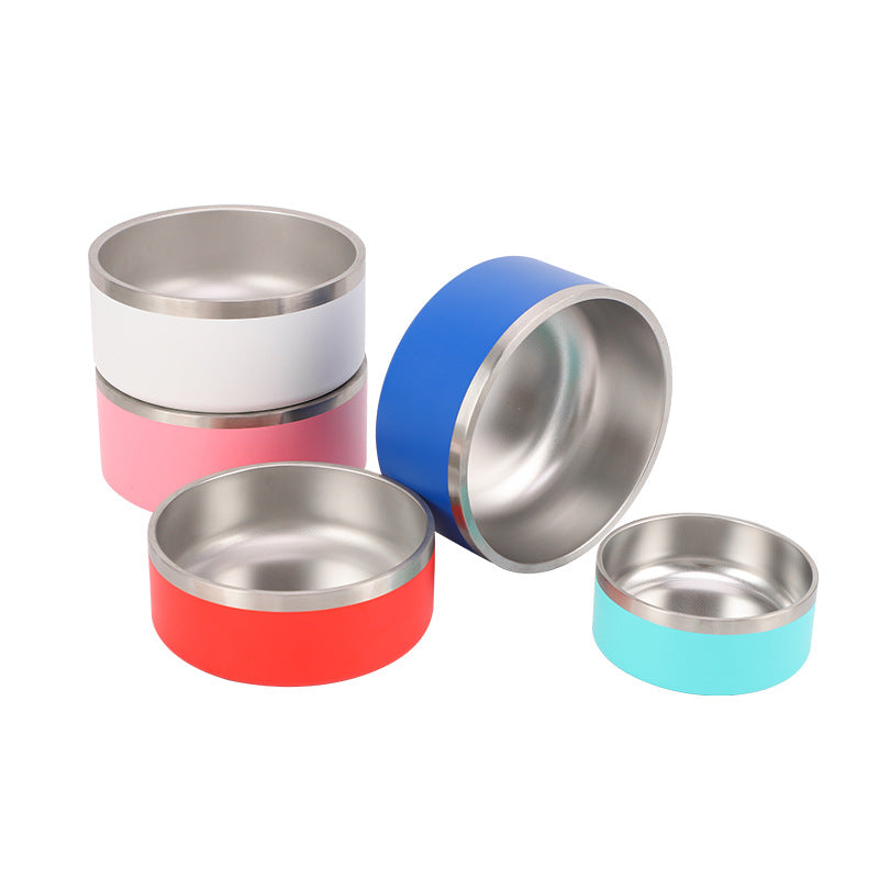 Double Layer Stainless Steel Pet Feeding Bowl