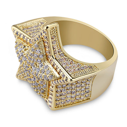 Double Layer Star Diamond Ring