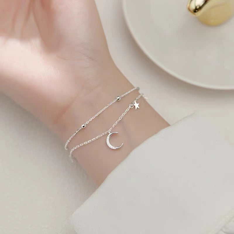 Double Layer Star Moon Bracelet