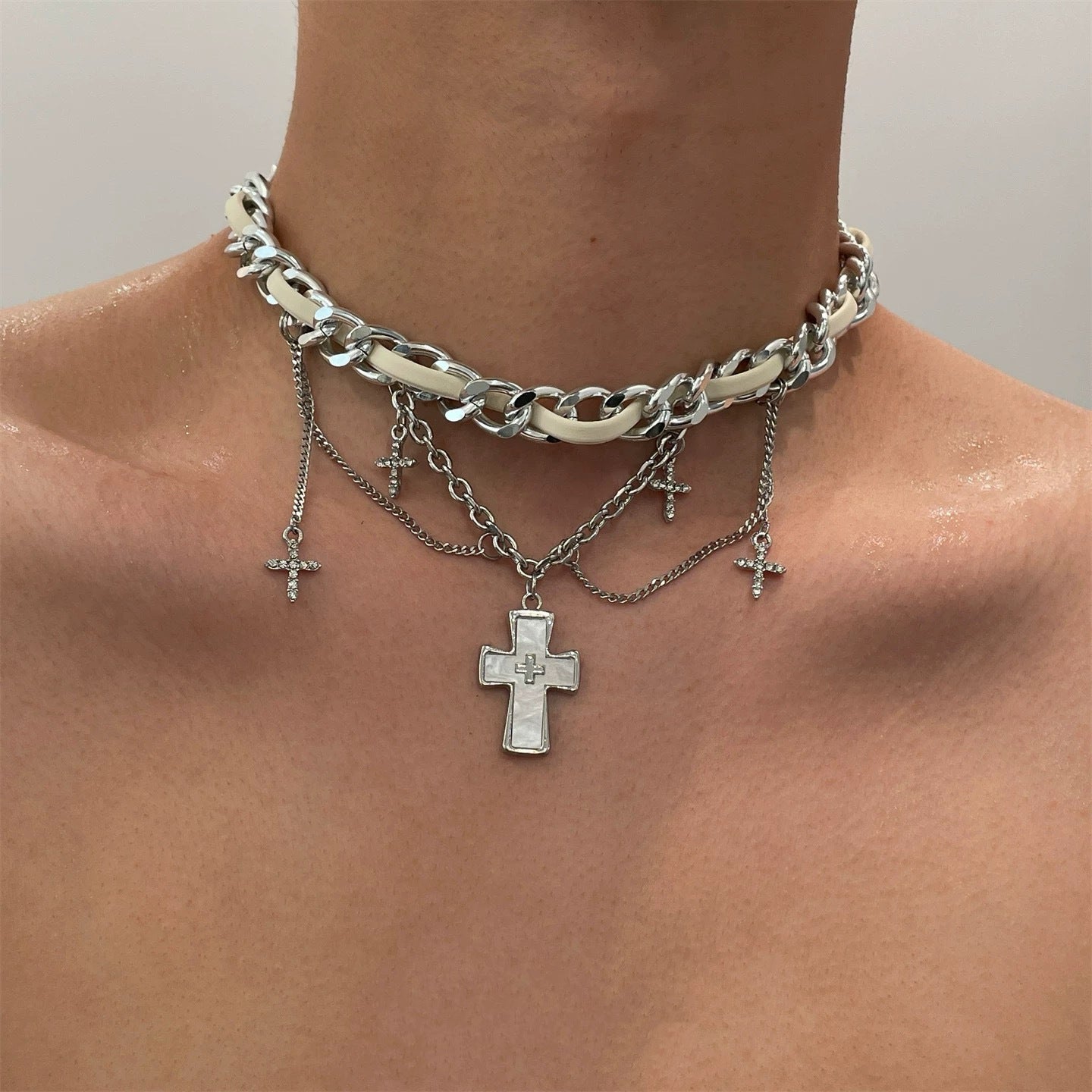 Double Layer Star Pendant Necklace