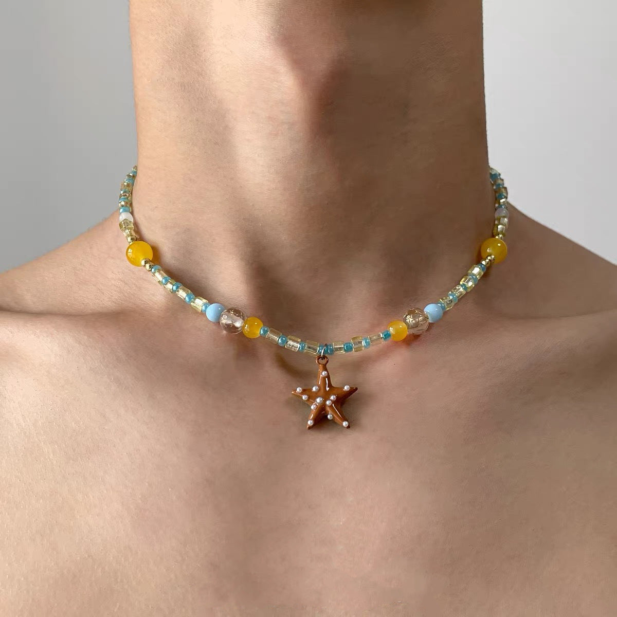 Double Layer Star Pendant Necklace