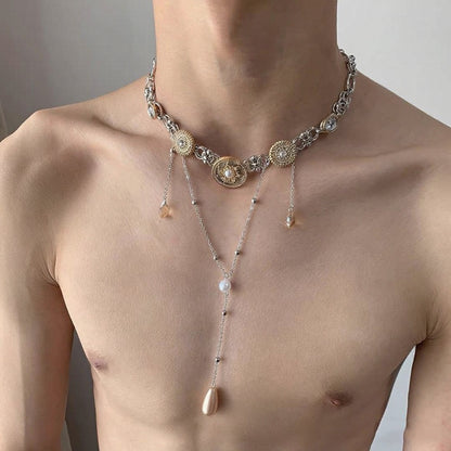 Double Layer Star Pendant Necklace