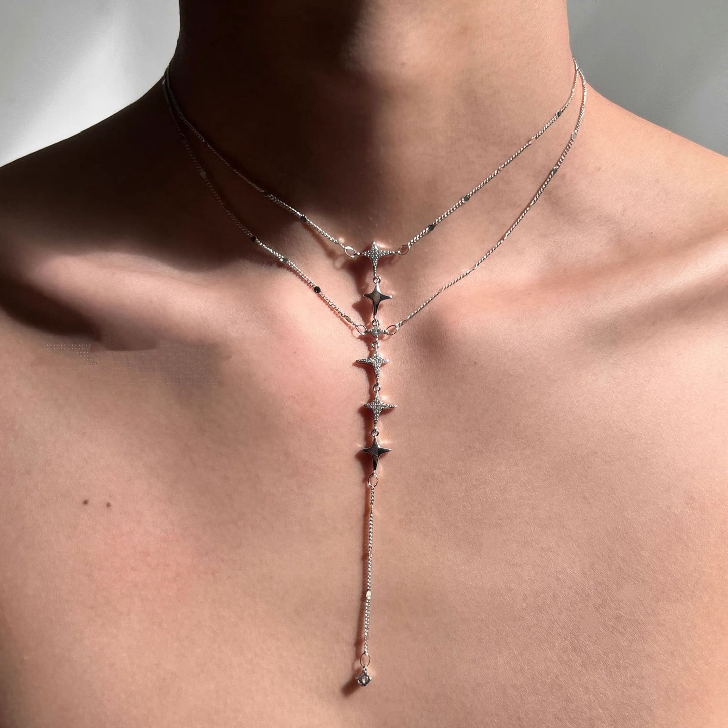 Double Layer Star Pendant Necklace