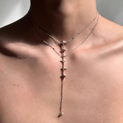 Double Layer Star Pendant Necklace