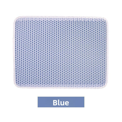 Double-layer thickened cat litter mat