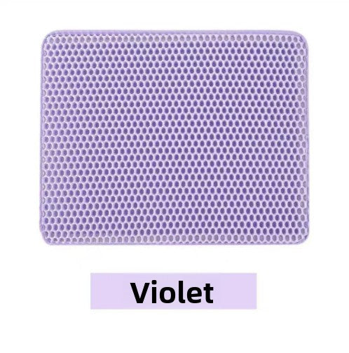 Double-layer thickened cat litter mat