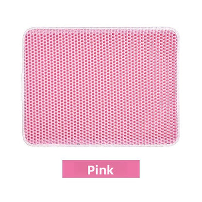 Double-layer thickened cat litter mat