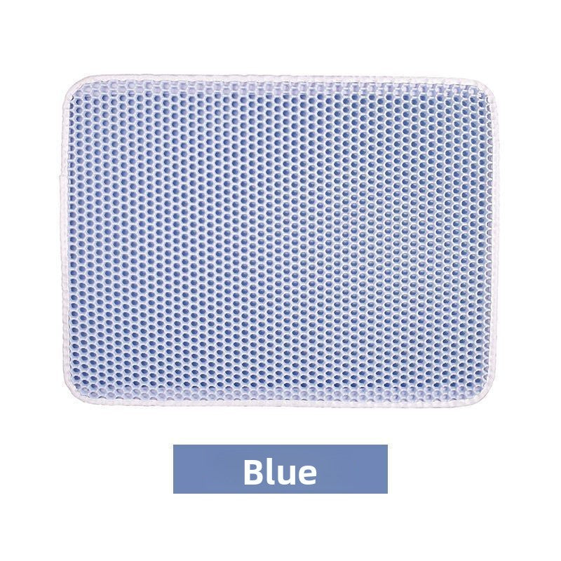 Double-layer thickened cat litter mat