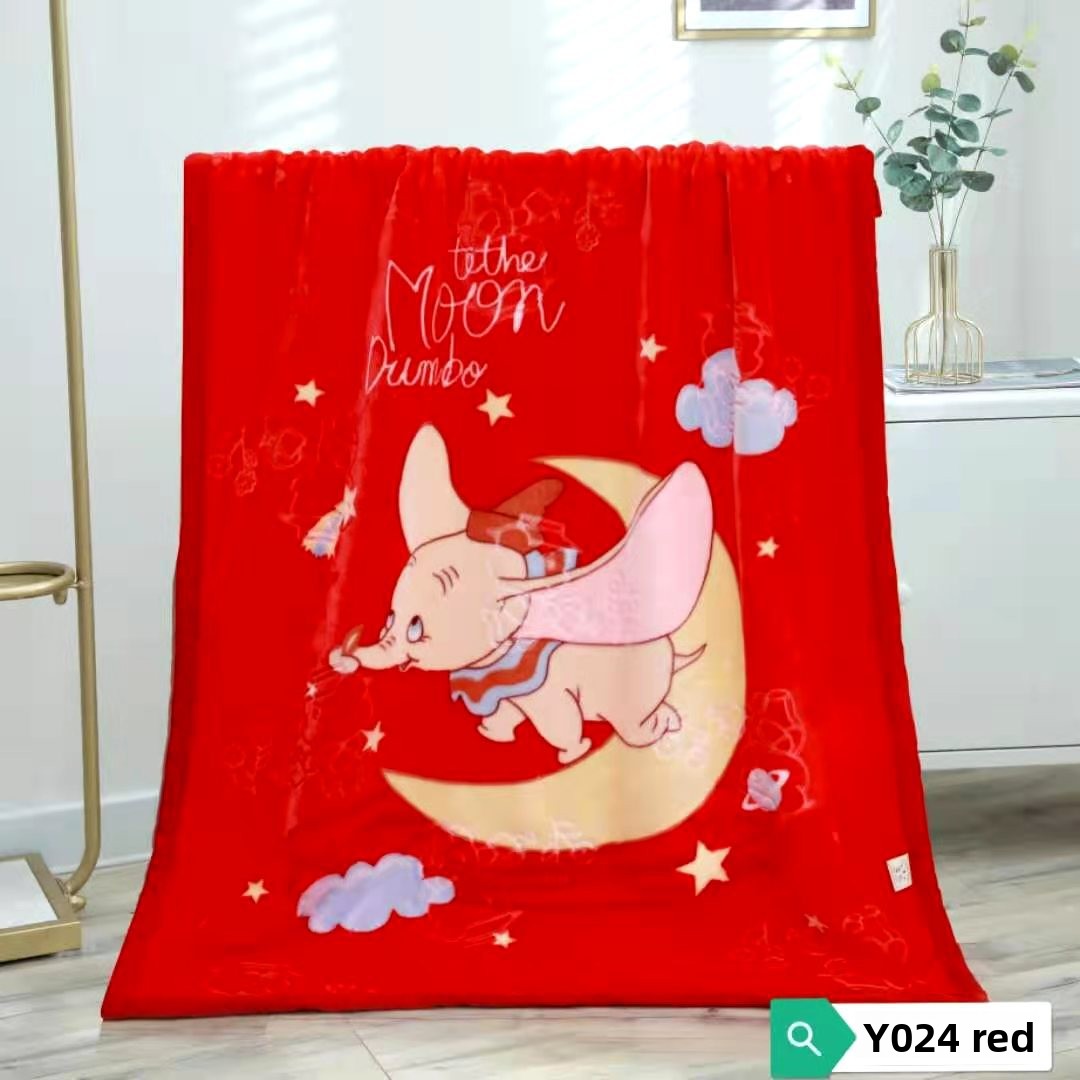Double-layer thickened knitted blanket