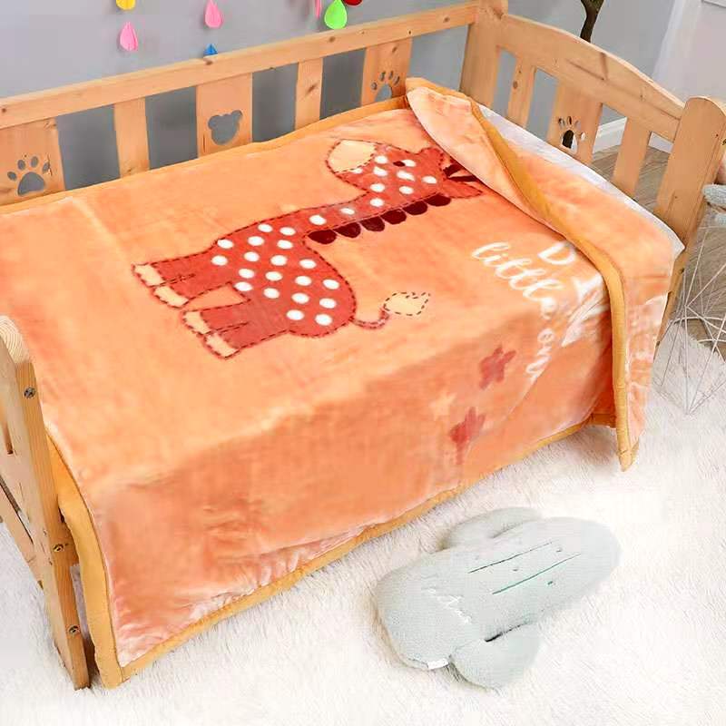 Double-layer thickened knitted blanket