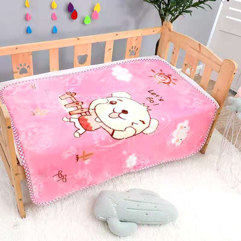 Double-layer thickened knitted blanket