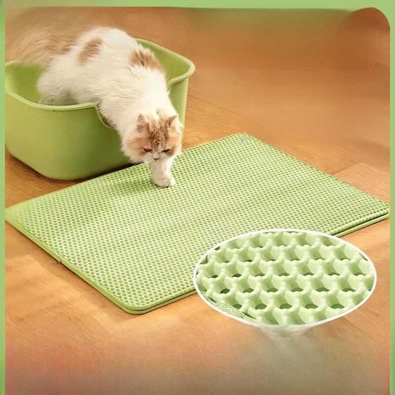 Double-Layer Thickeneded Eva Cat Litter Mat