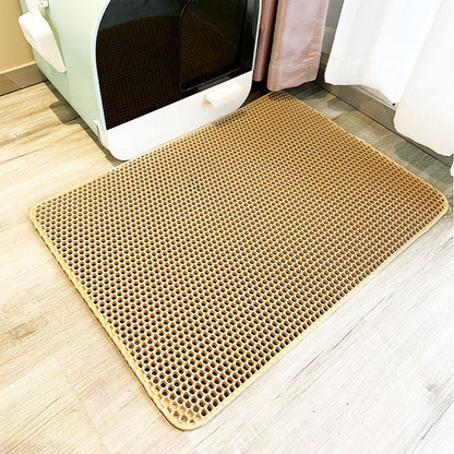 Double-Layer Thickeneded Eva Cat Litter Mat