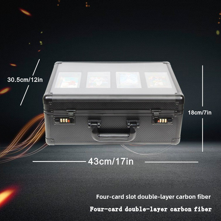 Double Layer Transparent Card Storage Box