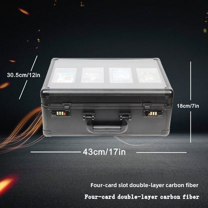 Double Layer Transparent Card Storage Box