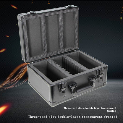 Double Layer Transparent Card Storage Box