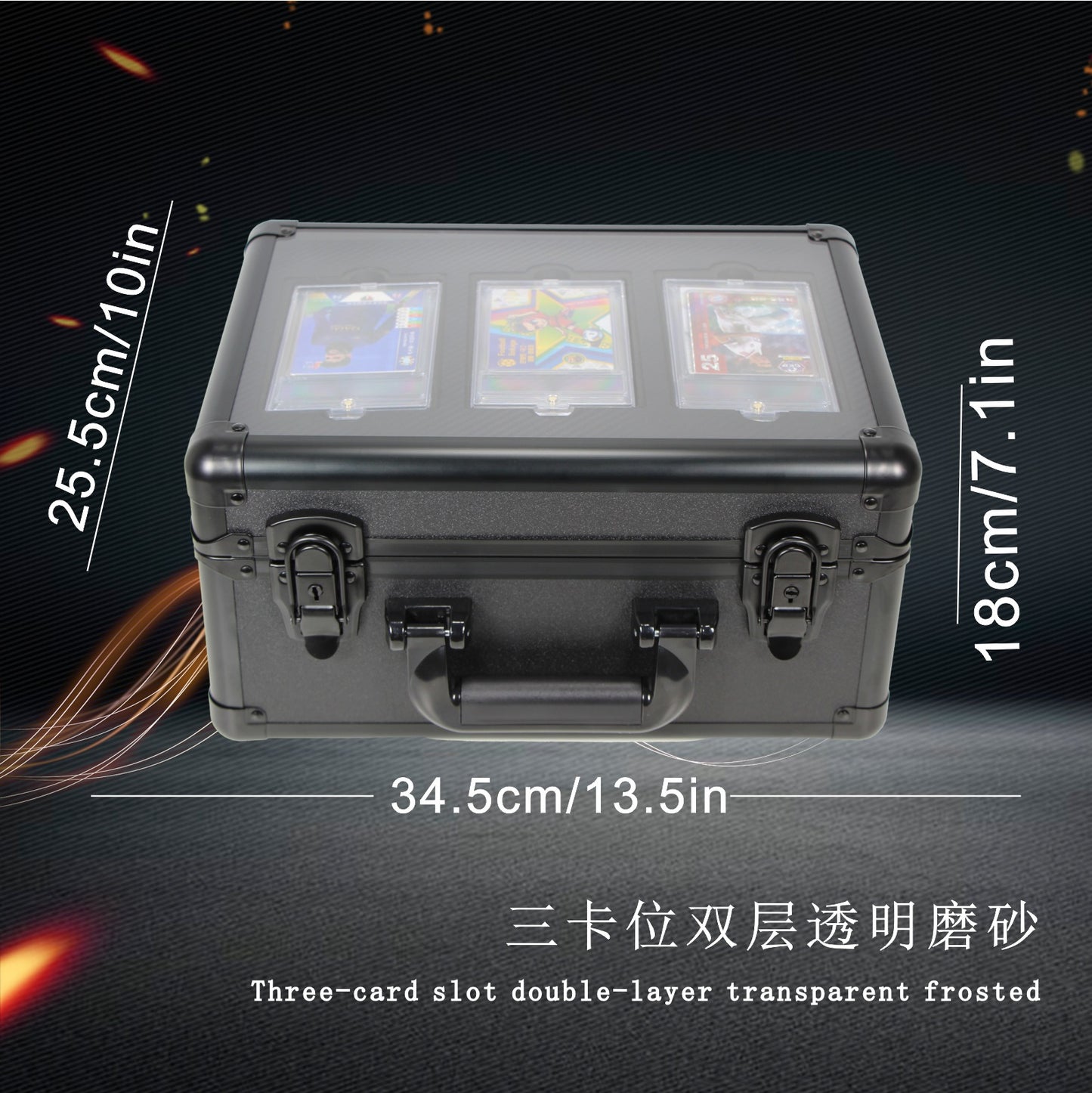 Double Layer Transparent Card Storage Box