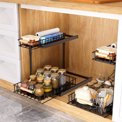 Double Layer Under Sink Storage Basket