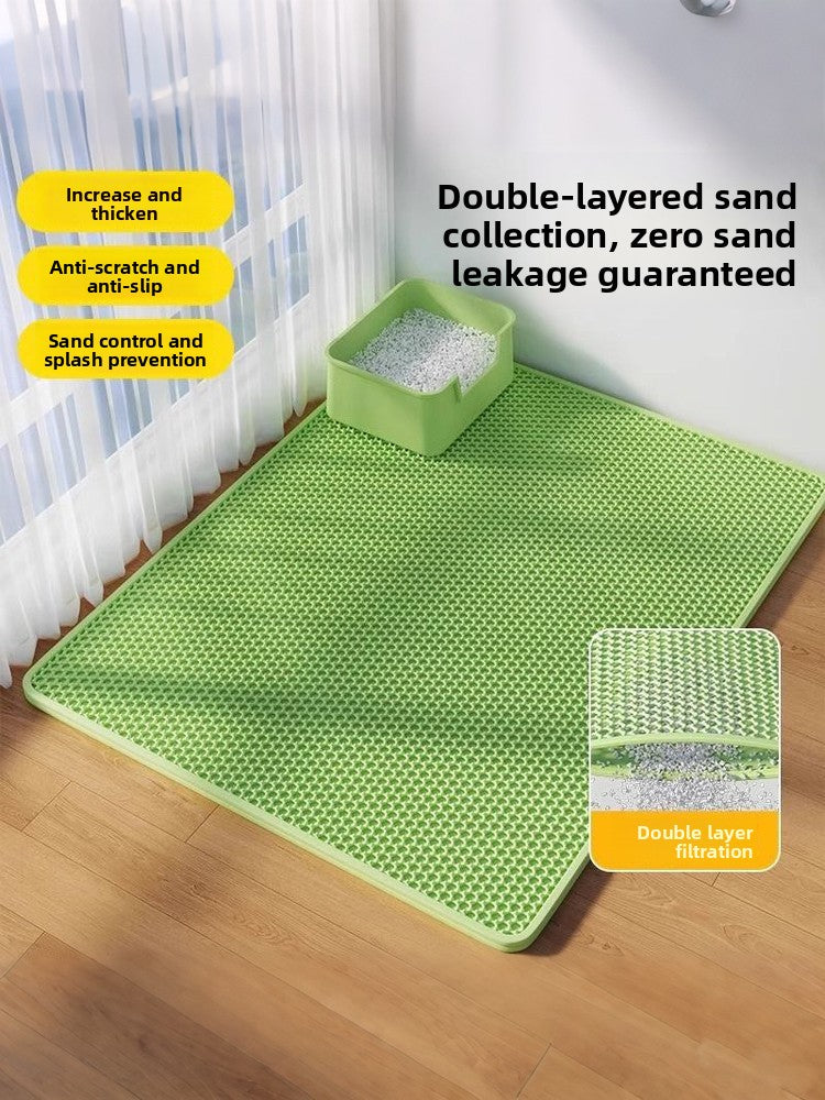 Double Layer Waterproof Cat Litter Mat