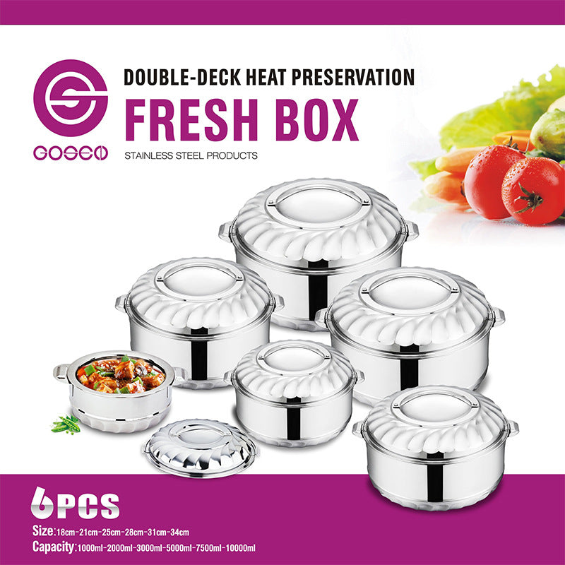 Double-layered food storage container