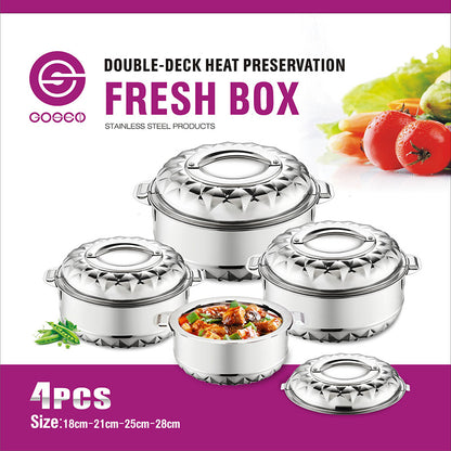 Double-layered food storage container