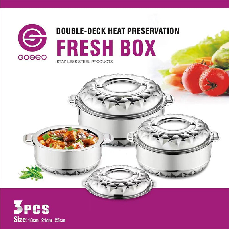 Double-layered food storage container