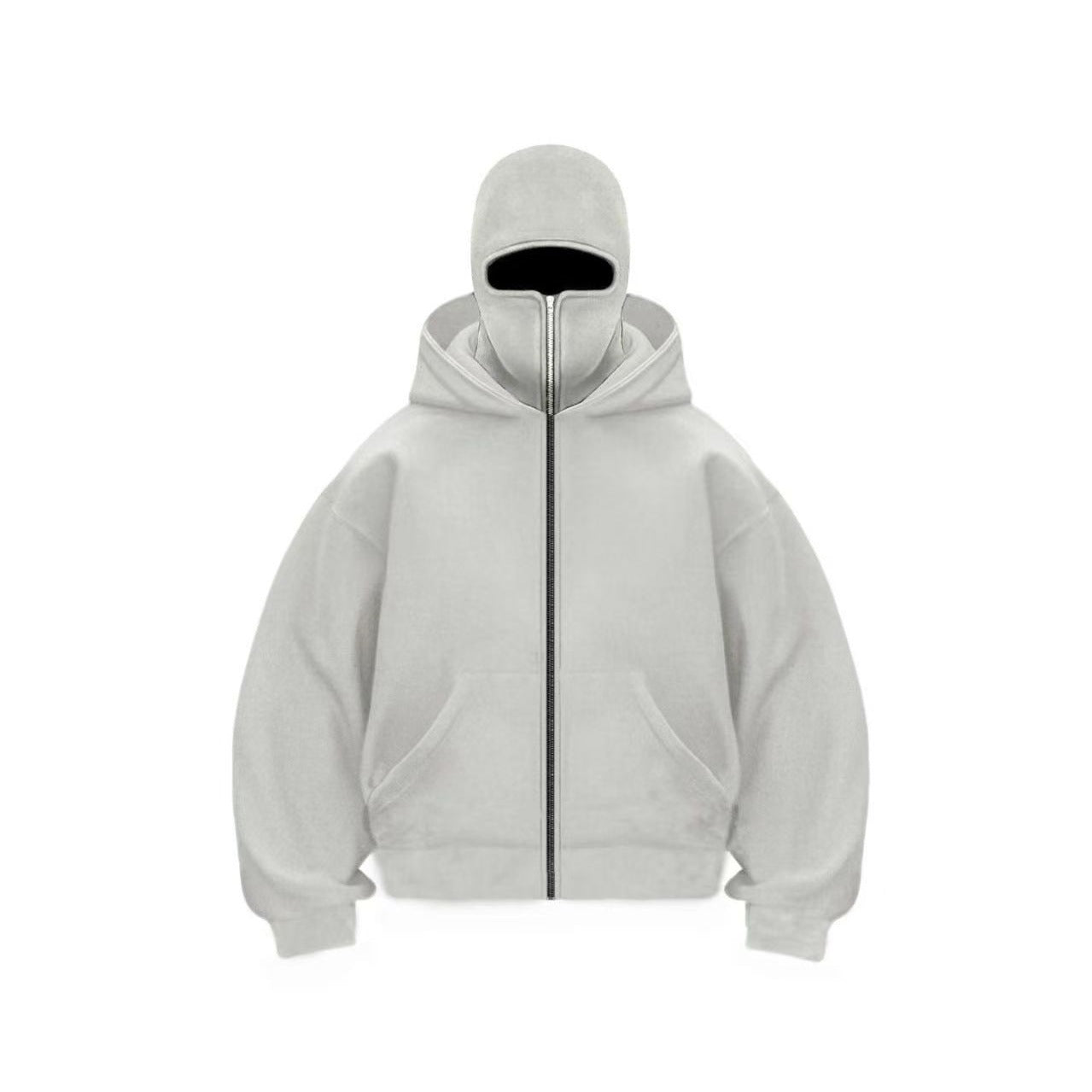 Double-layered hooded sweatshirt