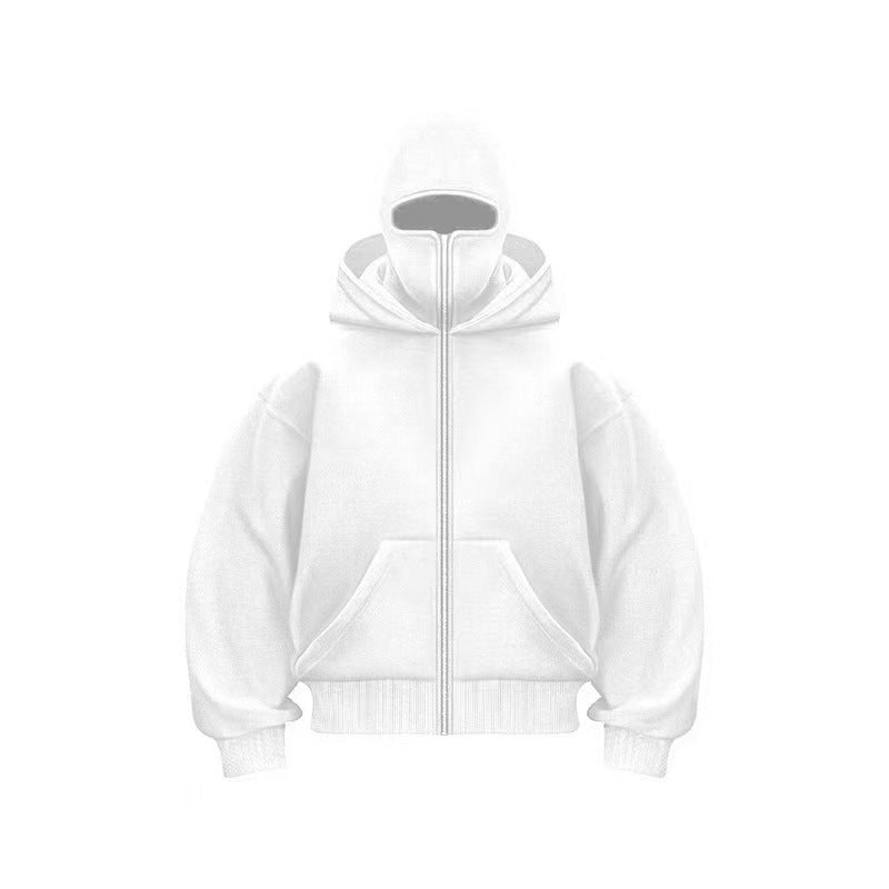 Double-layered hooded sweatshirt