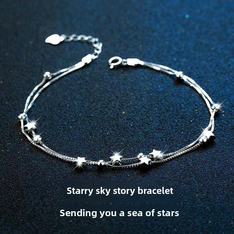 Double-layered pentagonal heart-shaped jewelry piece