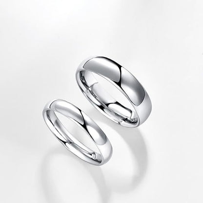 Double-Layered Stainless Steel Minimalist Plain Band Ring
