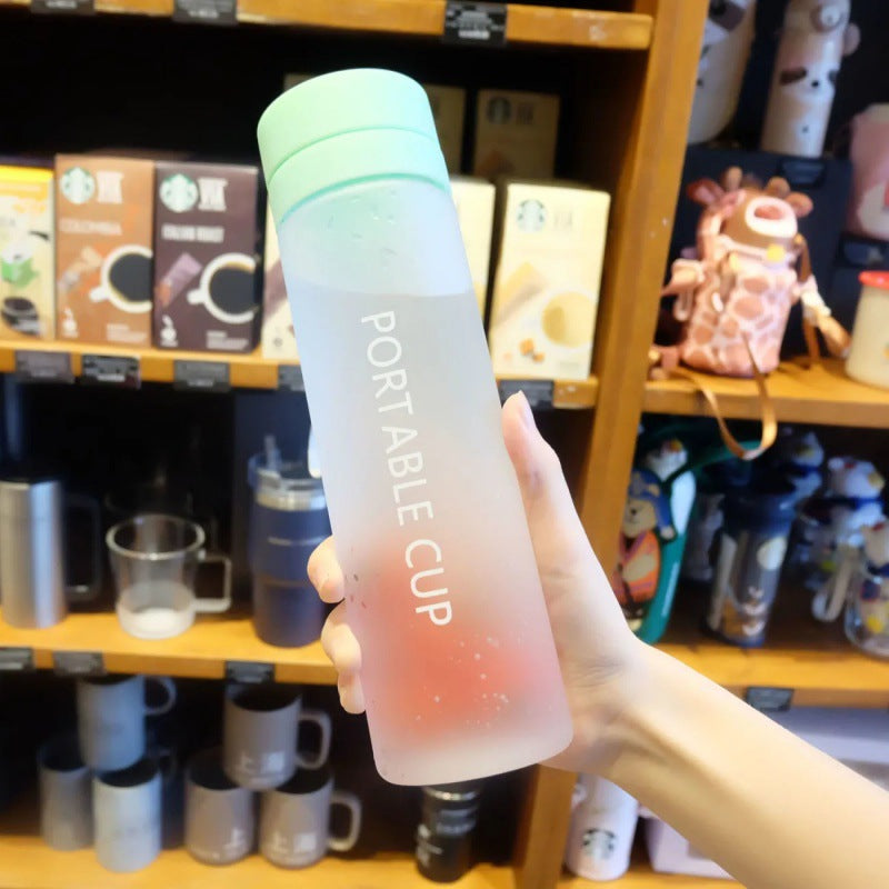 Double Lid Plastic Water Bottle