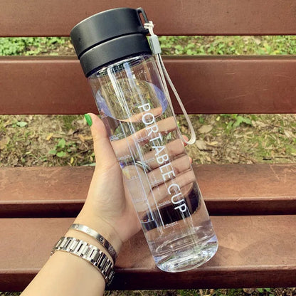 Double Lid Plastic Water Bottle